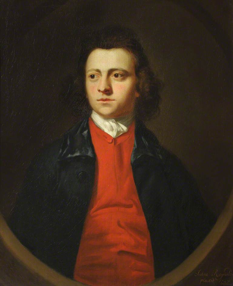 Commander John Roberts (1720-1815), vintage artwork by Sir Joshua Reynolds, 12x8" (A4) Poster