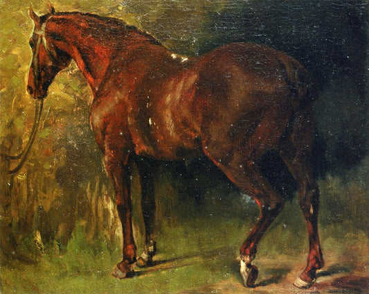 The English Horse of M. Duval, vintage artwork by Gustave Courbet, A3 (16x12") Poster Print