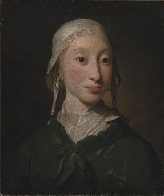 A Girl from Holstein, vintage artwork by Jens Juel, 12x8" (A4) Poster