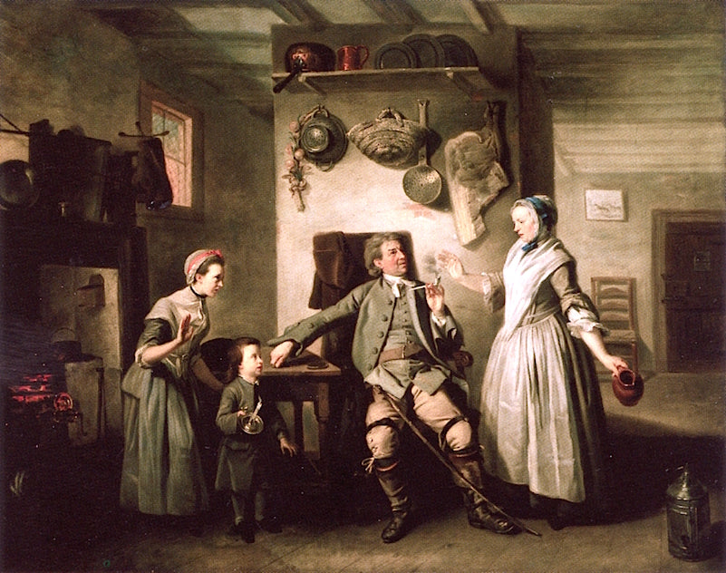David Garrick in , vintage artwork by Johann Zoffany, 12x8" (A4) Poster