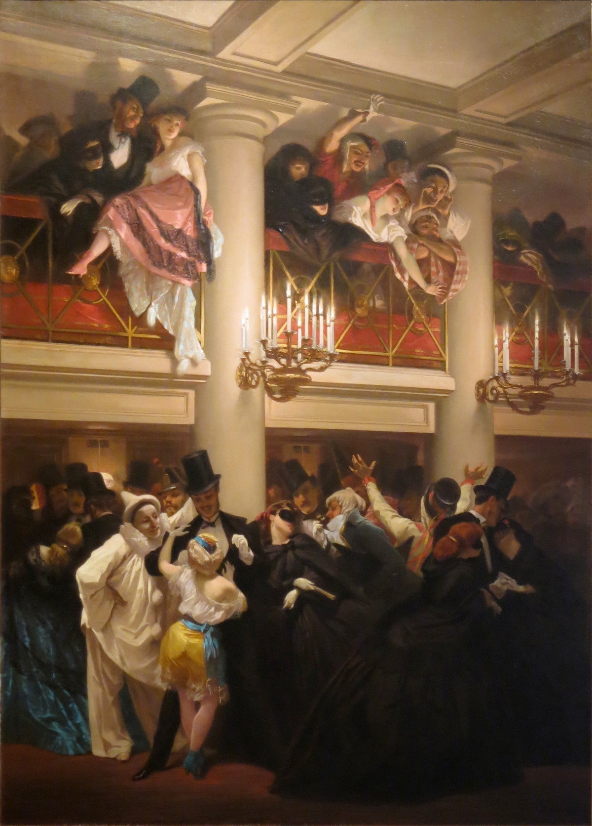 Le bal de l'Opera, vintage artwork by Pierre François Eugène Giraud, A3 (16x12") Poster Print