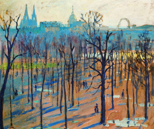 The Tuilleries Gardens, vintage artwork by William Samuel Horton, 12x8" (A4) Poster