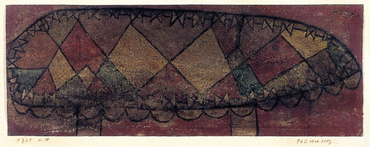 Cushioned Seat, vintage artwork by Paul Klee, 12x8" (A4) Poster