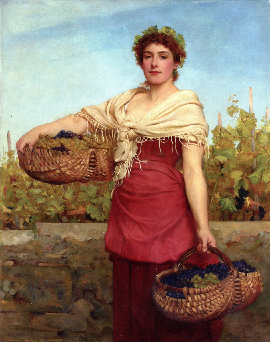 The Vine, vintage artwork by Philip Hermogenes Calderon, 12x8" (A4) Poster