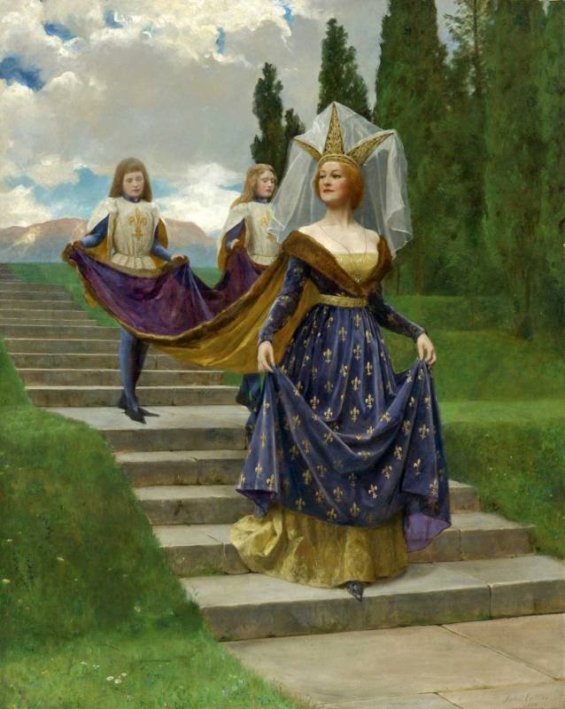 The Grand Lady, vintage artwork by John Maler Collier, 12x8" (A4) Poster