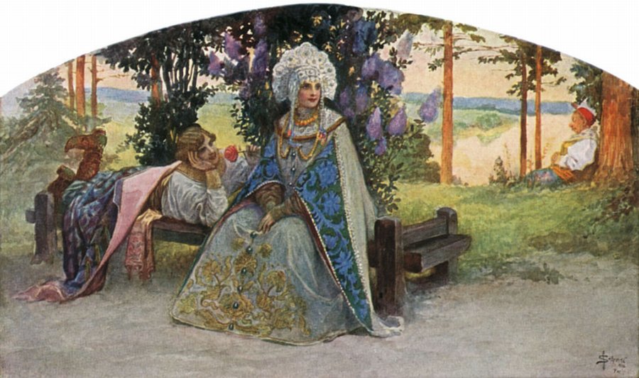 The Seducer, vintage artwork by Sergei Solomko, 12x8" (A4) Poster