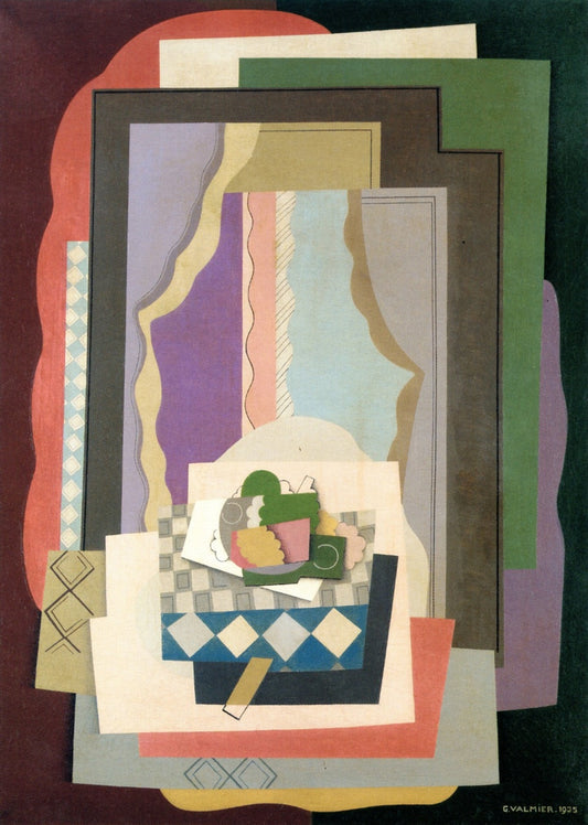 Still Life in front of the Window by Georges Valmier,16x12(A3) Poster