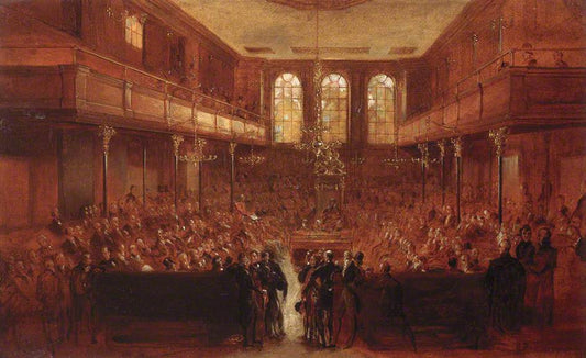The First Reformed House of Commons, 1833 (sketch), vintage artwork by George Hayter, 12x8" (A4) Poster