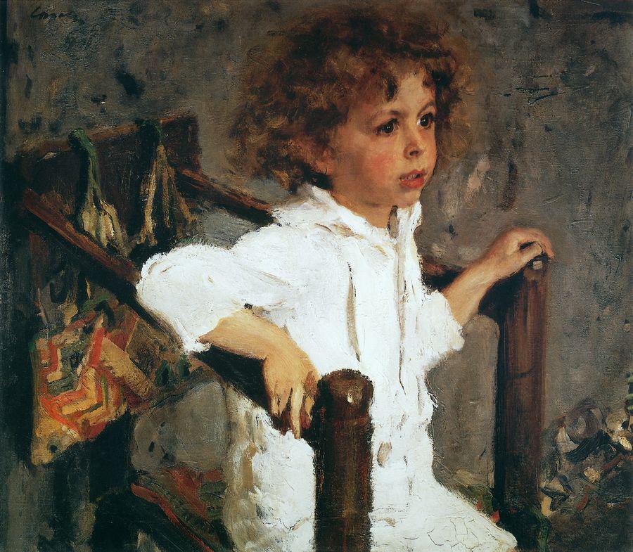 Mika Morozov, vintage artwork by Valentin Serov, 12x8" (A4) Poster