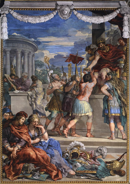 Age of Bronze, vintage artwork by Pietro da Cortona, 12x8" (A4) Poster