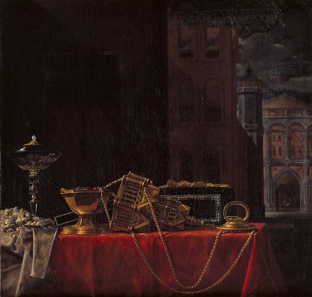 The Gifts of the Three Magi, vintage artwork by Johannes van der Baren, 12x8" (A4) Poster