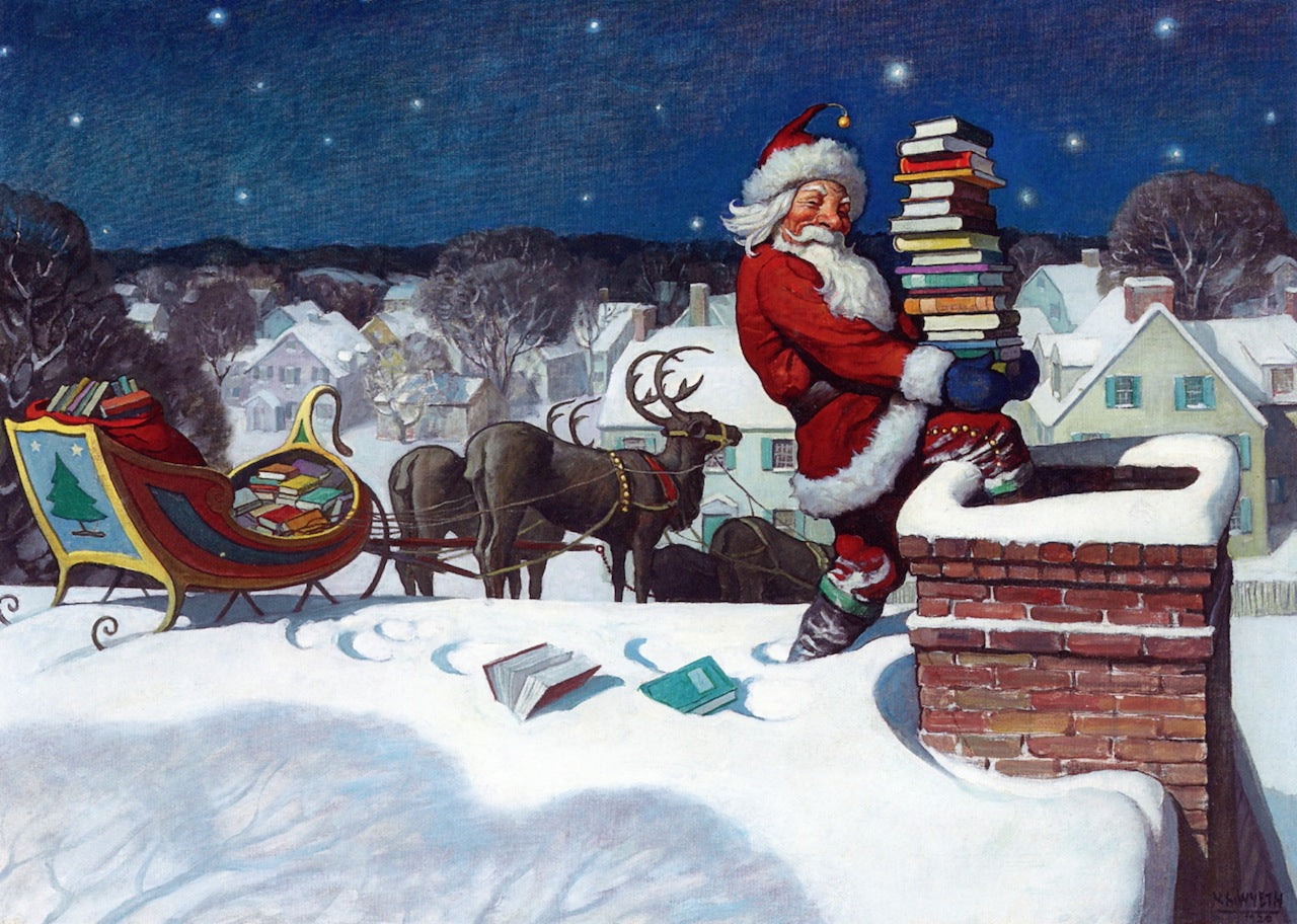 Santa by Newell Convers (N.C.) Wyeth,16x12(A3) Poster