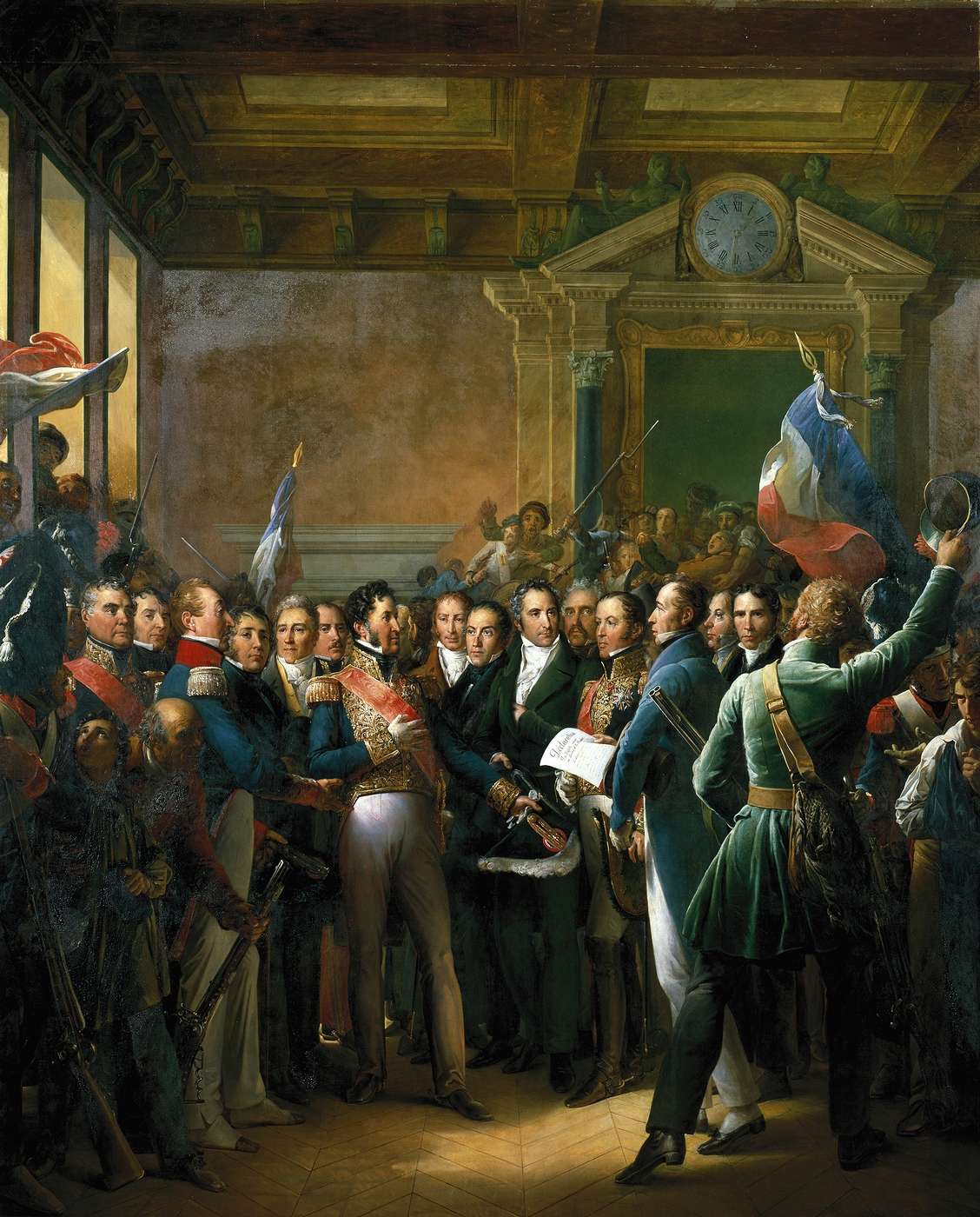 Louis-Philippe Proclaimed King of France, vintage artwork by François Gerard, 12x8" (A4) Poster