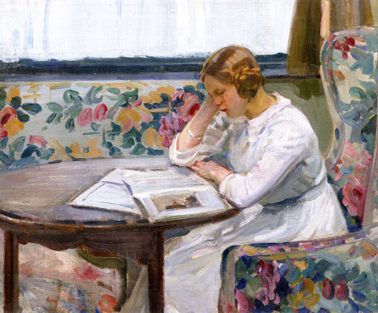 The Chintz Sofa by Helen Galloway McNicoll,16x12(A3) Poster