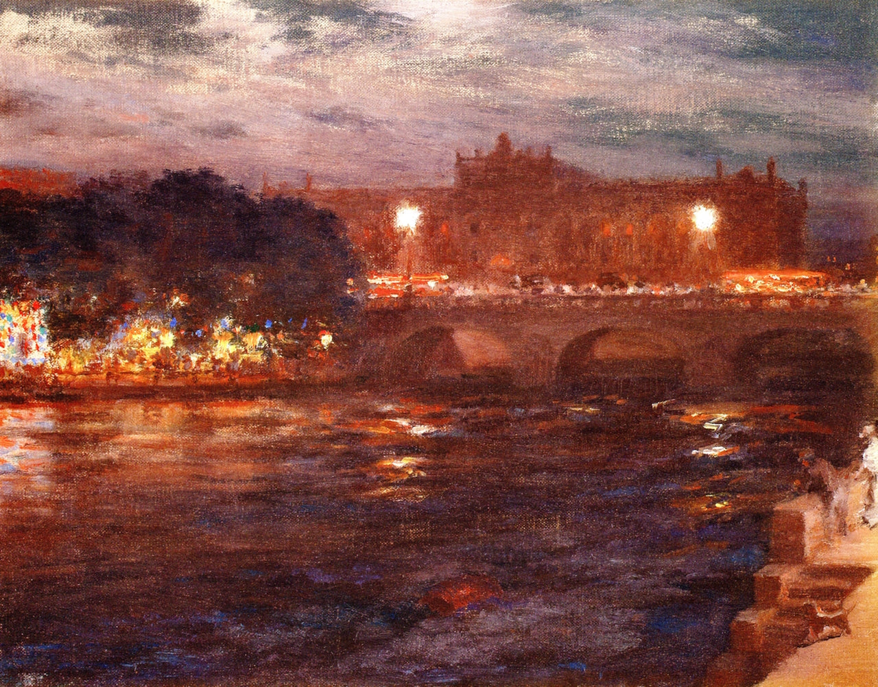 Parliament House, vintage artwork by William Blair Bruce, 12x8" (A4) Poster