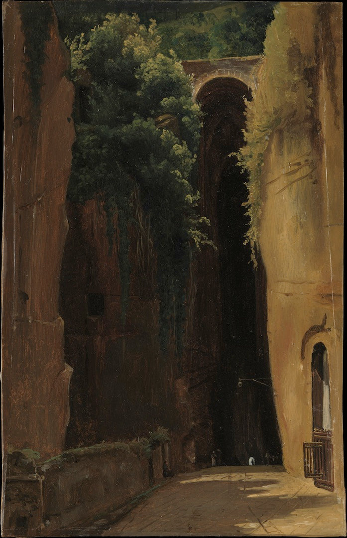 The Grotto of Posillipo, Naples, vintage artwork by Gustaf Soderberg, A3 (16x12") Poster Print