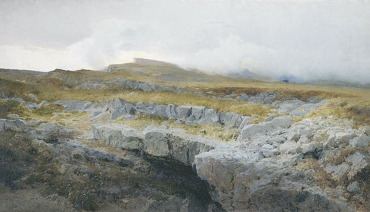 Crimean Landscape, vintage artwork by Georgy Yartsev, 12x8" (A4) Poster