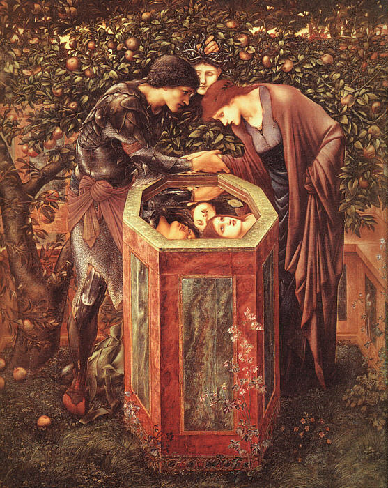 The Baleful Head, vintage artwork by Sir Edward Burne-Jones, 12x8" (A4) Poster