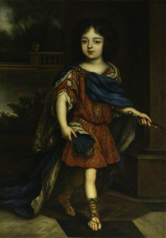 Charles Lennox, 1st Duke of Richmond and Lennox, as a Child, vintage artwork by Henri Gascar, 12x8" (A4) Poster
