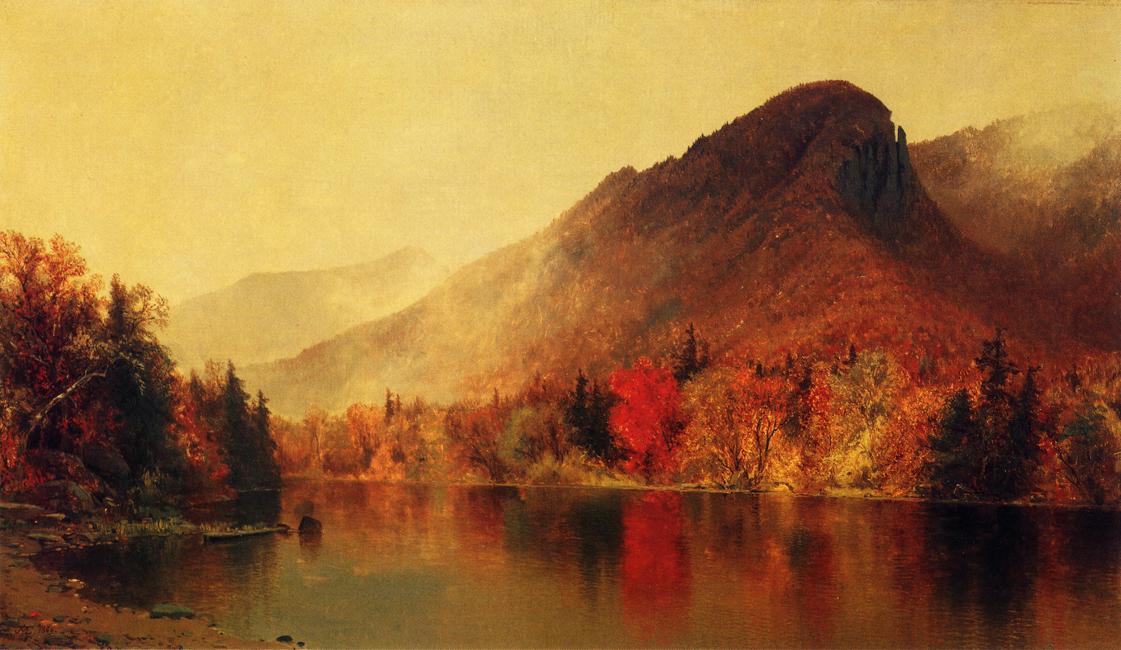 Eagle Cliff, Franconia, New Hampshire, vintage artwork by Jervis McEntee, 12x8" (A4) Poster