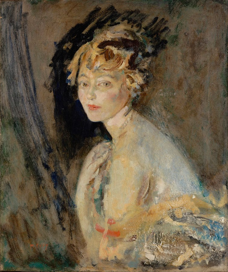 Miss Helen Morris, vintage artwork by Ambrose McEvoy, 12x8" (A4) Poster