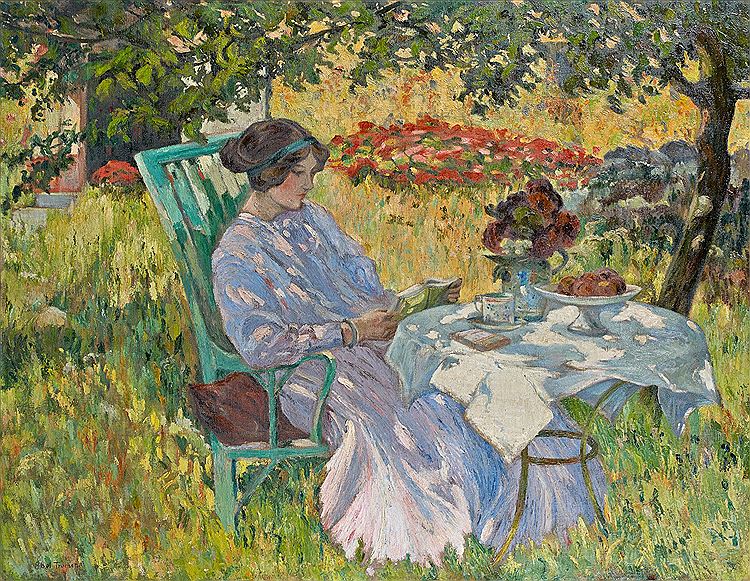 Afternoon Sunning by Louis Abel-Truchet,A3(16x12")Poster