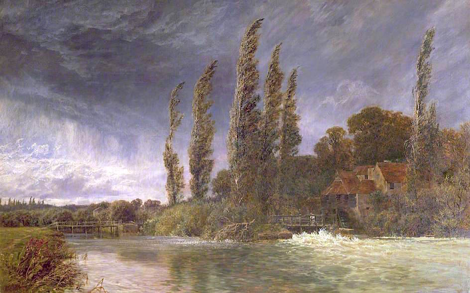 Iffley Mill, vintage artwork by George Vicat Cole, 12x8" (A4) Poster