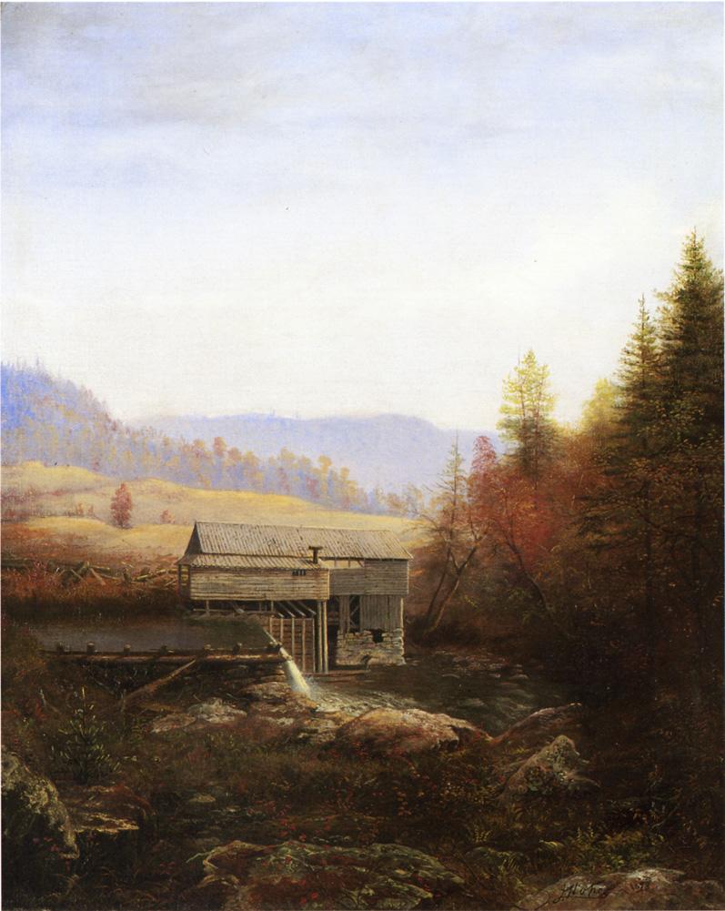 The Old Saw Mill, vintage artwork by James Hope, A3 (16x12") Poster Print