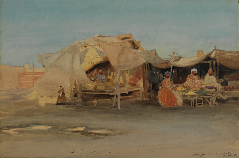 Oriental Market by Albert Benois,A3(16x12")Poster