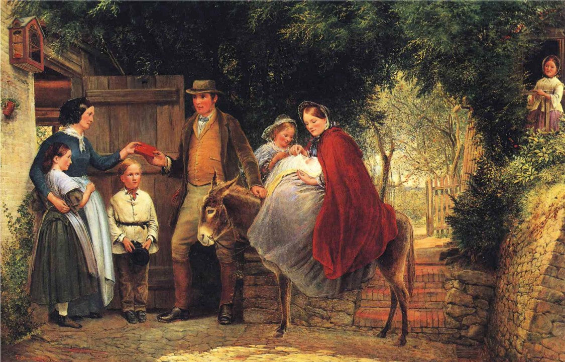 Starting for the Christening, vintage artwork by Richard Redgrave, A3 (16x12") Poster Print