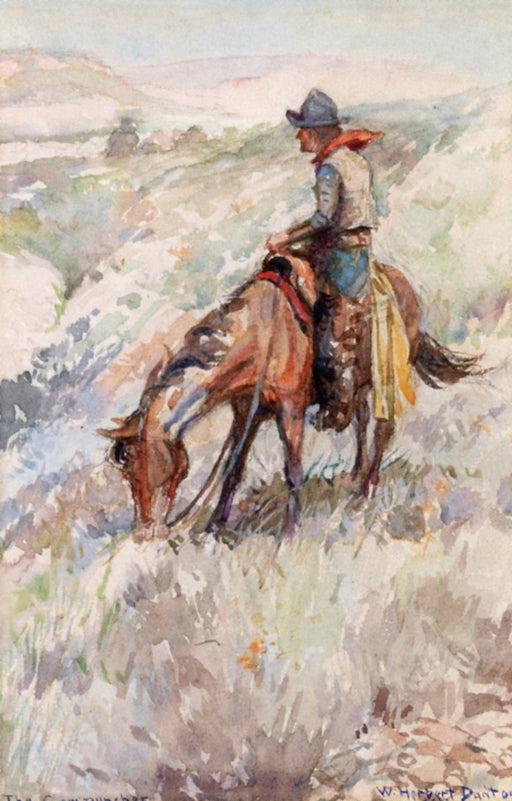 The Cow-puncher by William Herbert Dunton,16x12(A3) Poster