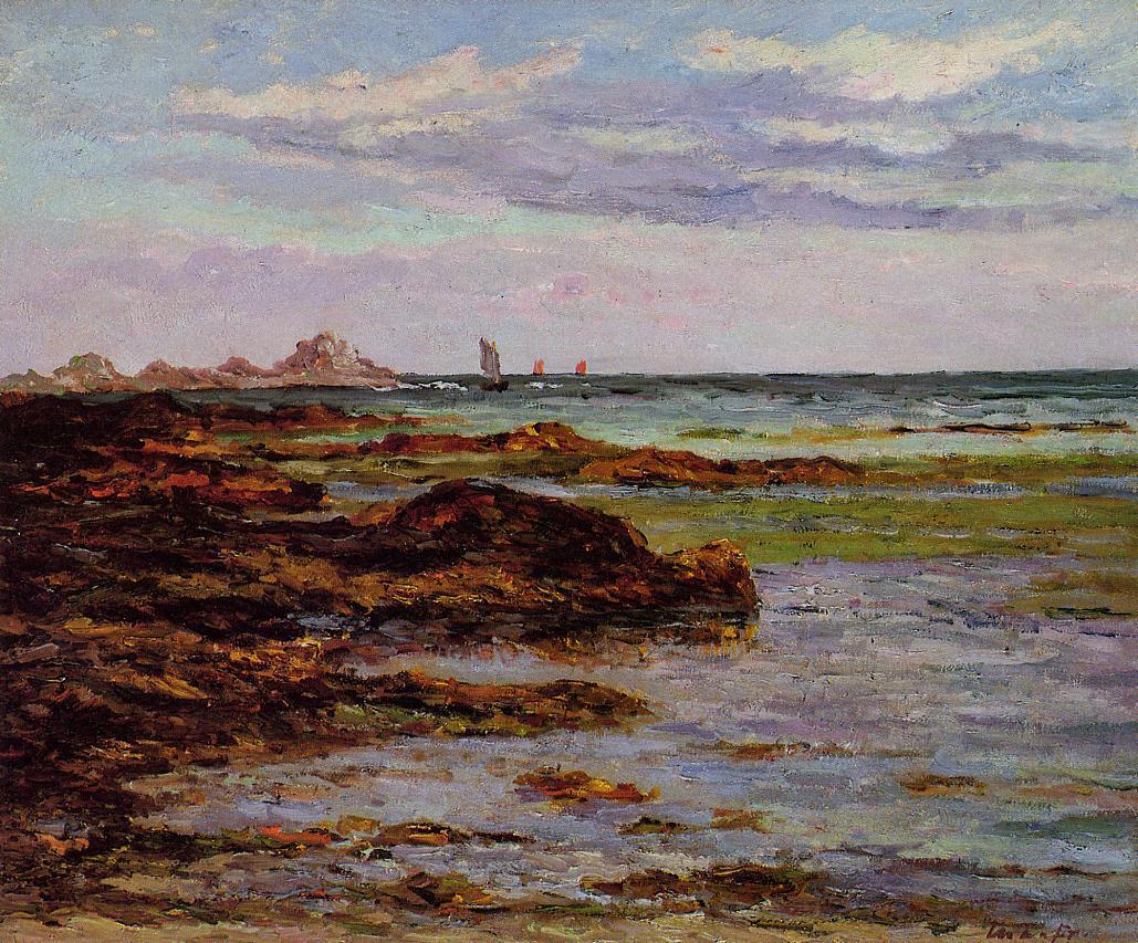 The Coastline in Brittany by Maxime Maufra,A3(16x12")Poster