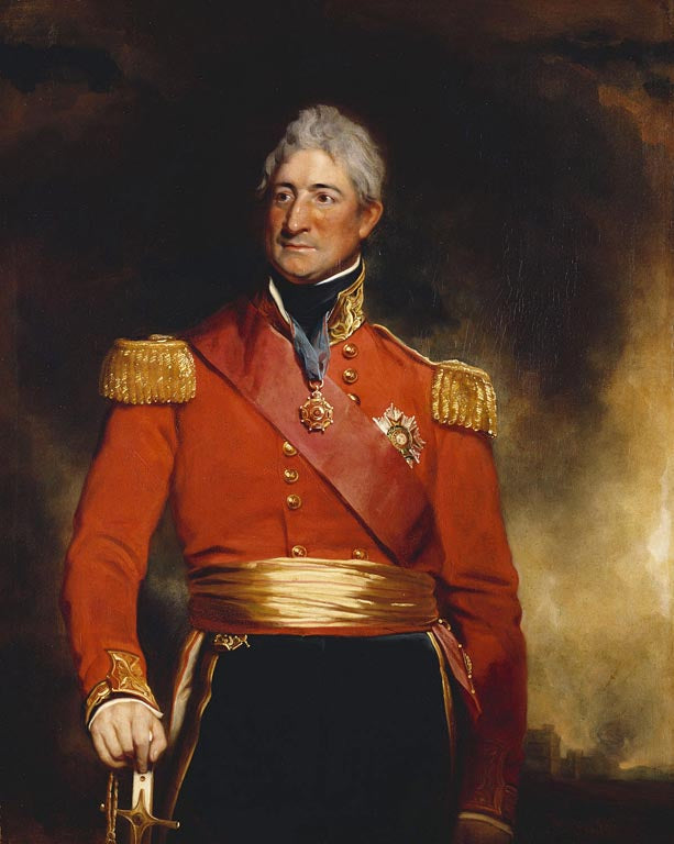Sir Thomas Picton (1758-1815), vintage artwork by Sir Martin Archer Shee, 12x8" (A4) Poster