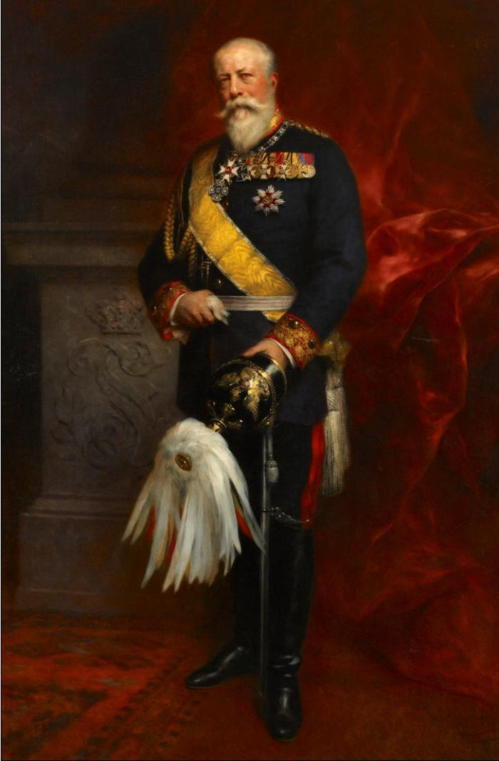 Grand Duke Friedrich I of Baden, vintage artwork by Ferdinand Keller, 12x8