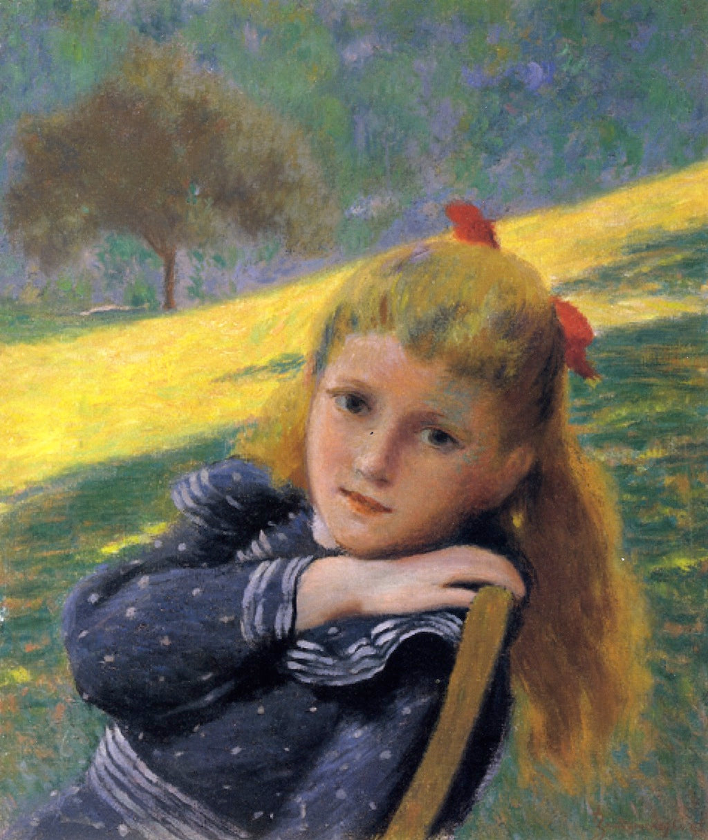 LIttle Helène, vintage artwork by Federico Zandomeneghi, 12x8" (A4) Poster
