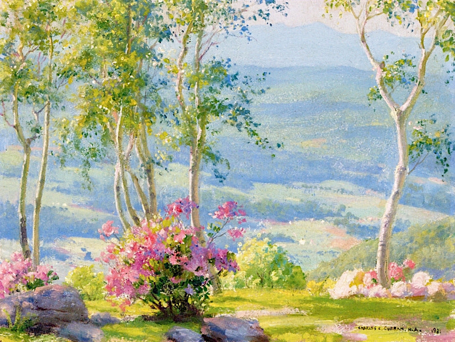 tskills from Woodgreen, Cragsmoor by Charles Courtney Curran,A3(16x12")Poster