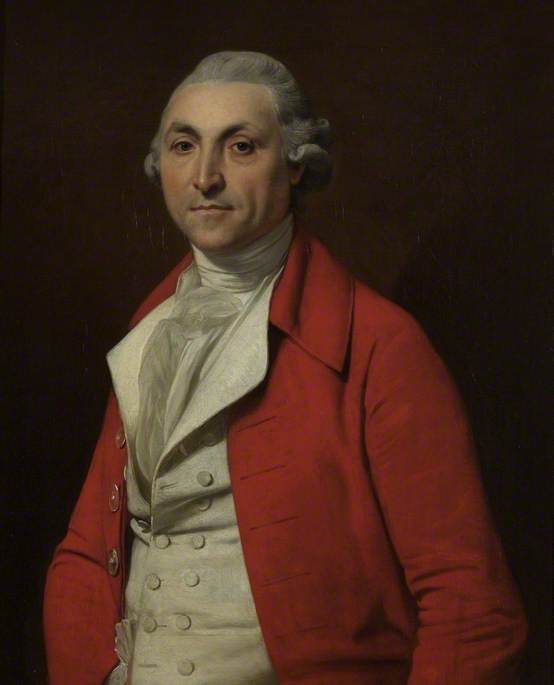 Charles Dumergue, vintage artwork by Johann Zoffany, 12x8" (A4) Poster