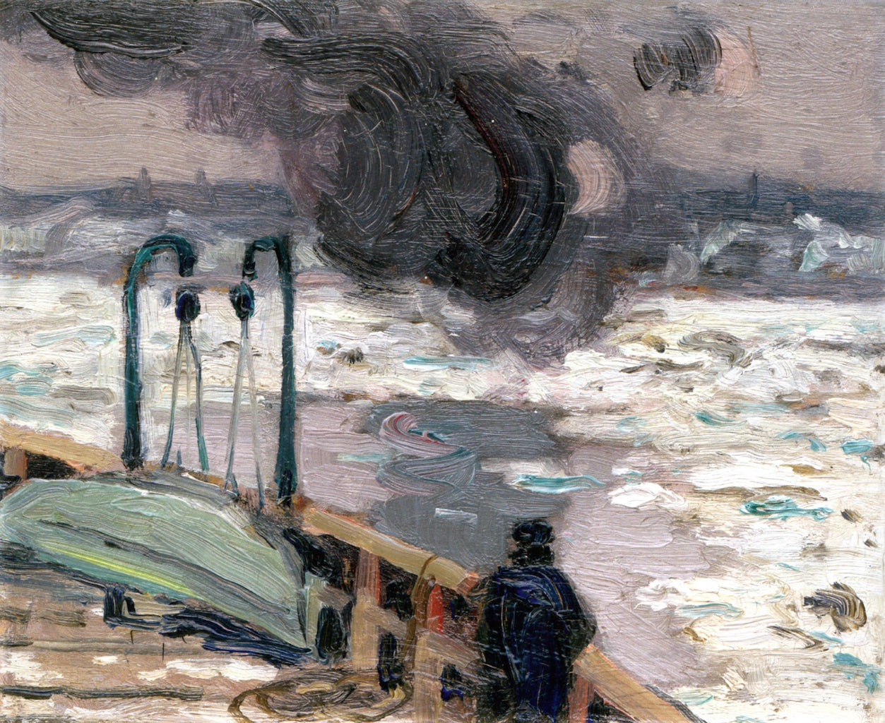 n the Ferry: Boat from Levis, Quebec by James Wilson Morrice,A3(16x12")Poster