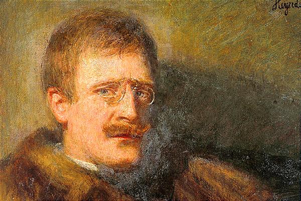 Knut Hamsun by Hans Heyerdahl,A3(16x12")Poster