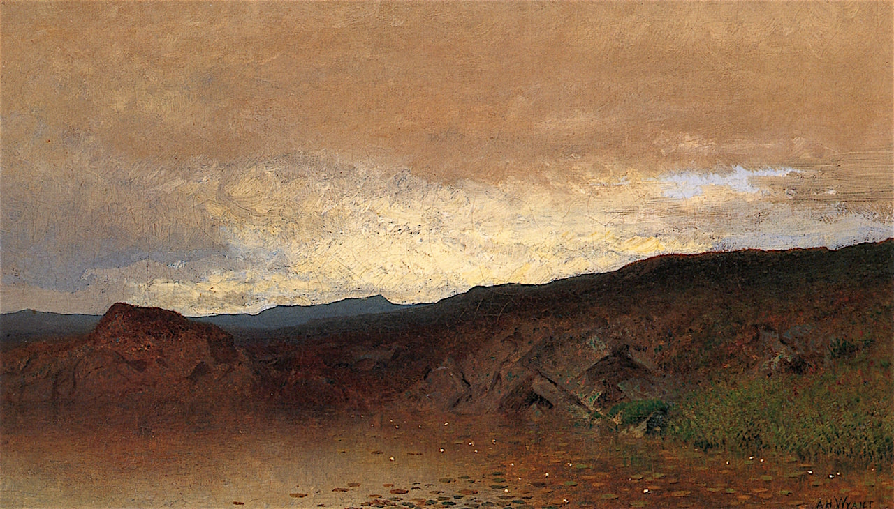 Mountain Tarn, vintage artwork by Alexander Helwig Wyant, 12x8" (A4) Poster