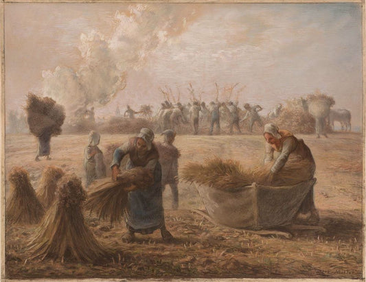 Buckwheat Harvest, vintage artwork by Jean-François Millet, A3 (16x12") Poster Print
