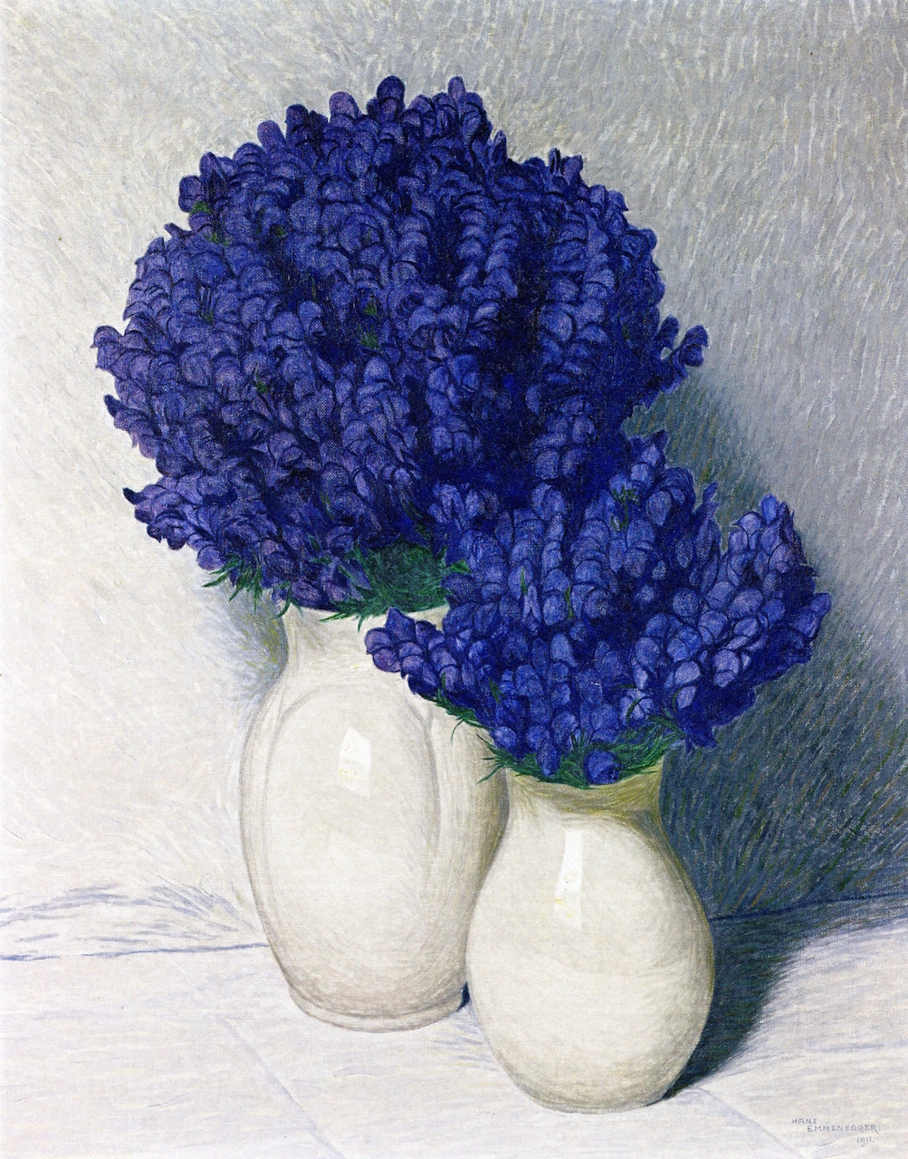 Monkshood, vintage artwork by Hans Emmenegger, 12x8" (A4) Poster