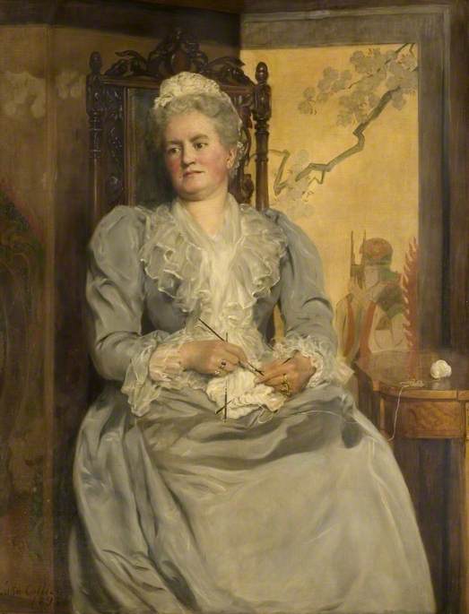 Lady Laing, vintage artwork by John Maler Collier, 12x8" (A4) Poster