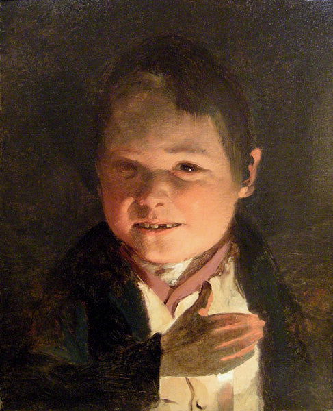 Boy in the candle light, vintage artwork by Friedrich von Amerling, A3 (16x12") Poster Print
