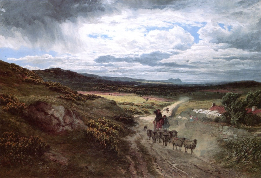 East Lothian Landscape, vintage artwork by Samuel Bough, 12x8" (A4) Poster
