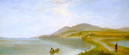 Landscape with a Causeway, vintage artwork by Attributed to Peter de Wint, 12x8" (A4) Poster