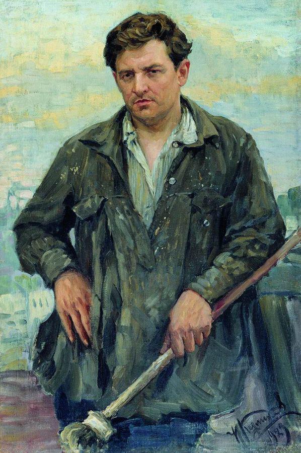 Painter M.I. Shamilin by Ivan Kulikov,16x12(A3) Poster