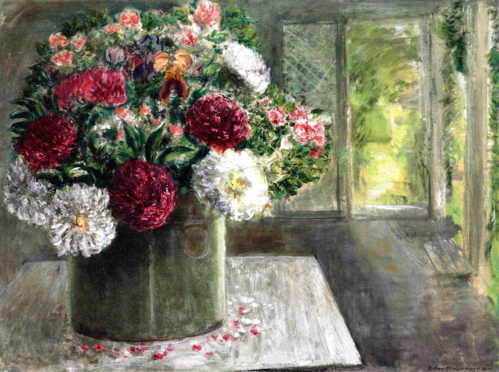 On My Back Porch, vintage artwork by John Steuart Curry, 12x8" (A4) Poster