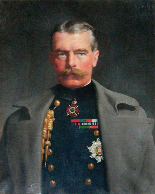 Horatio Herbert Kitchener, vintage artwork by John Maler Collier, 12x8" (A4) Poster