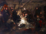 The Death of Nelson, 21 October 1805, vintage artwork by Arthur William Devis, 12x8" (A4) Poster